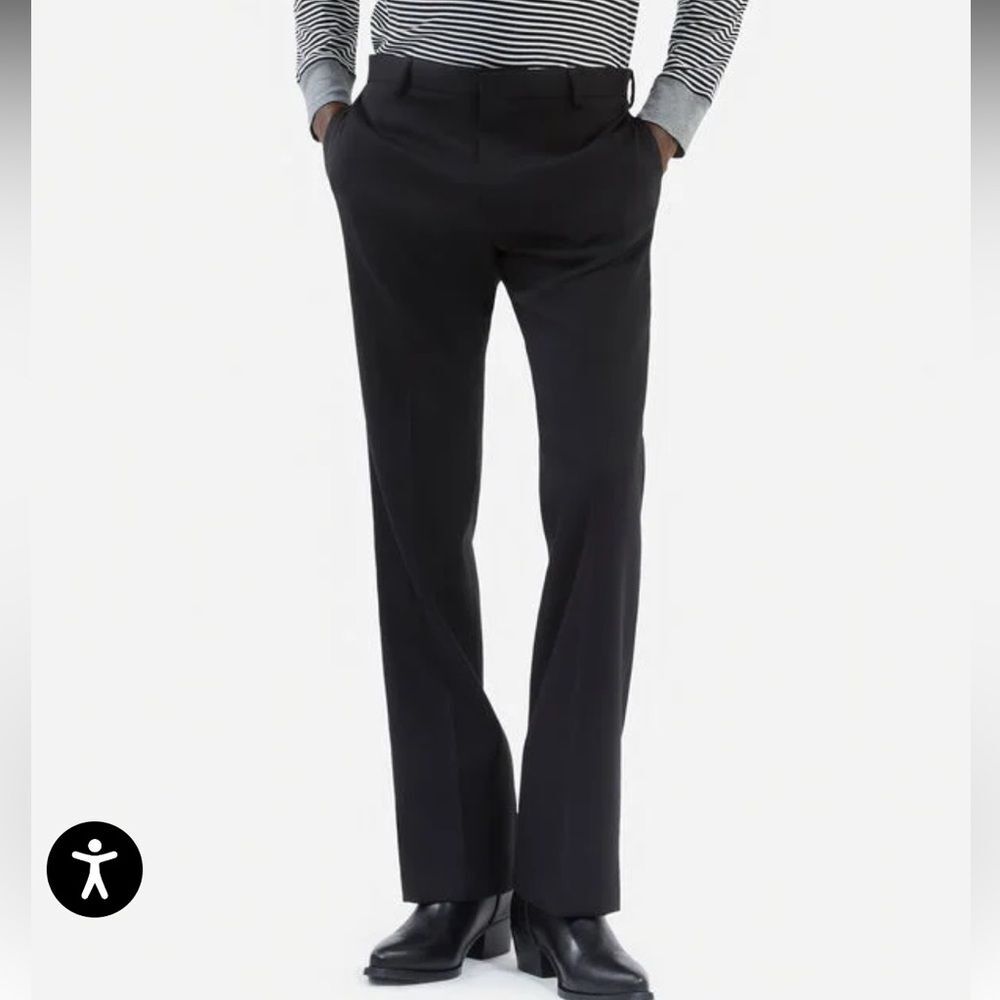 The Kooples Men’s 100% Wool Black Dress Pants